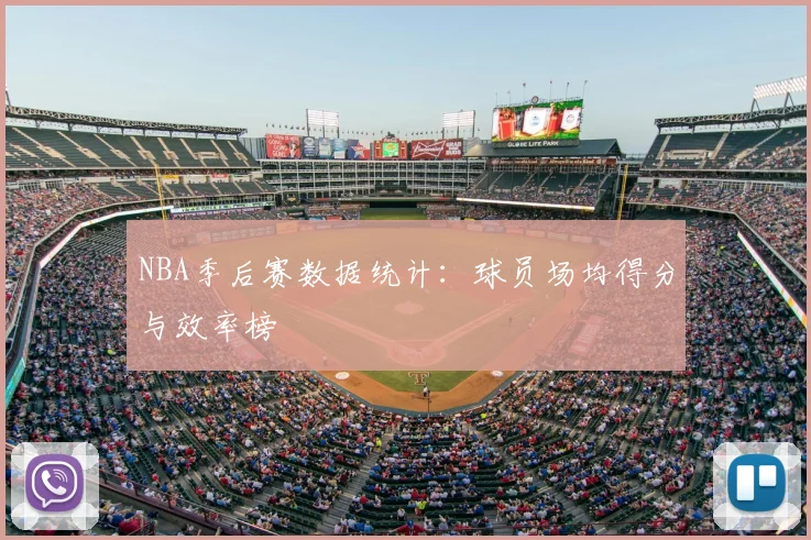 NBA季后赛数据统计：球员场均得分与效率榜